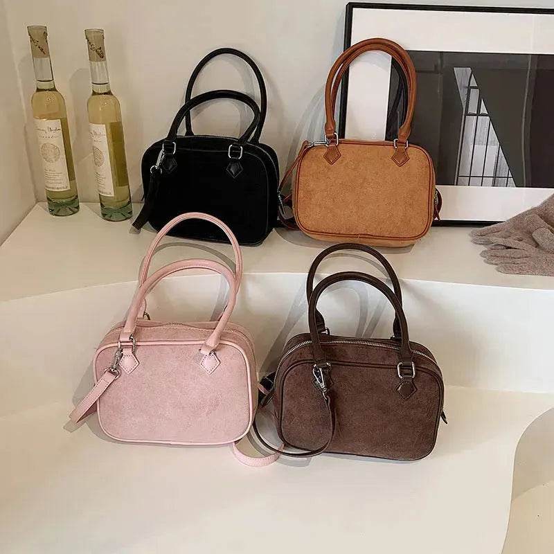 Fashion Special-interest Handbag Women's Crossbody Bag Suede - www.Shopthatapp.com #