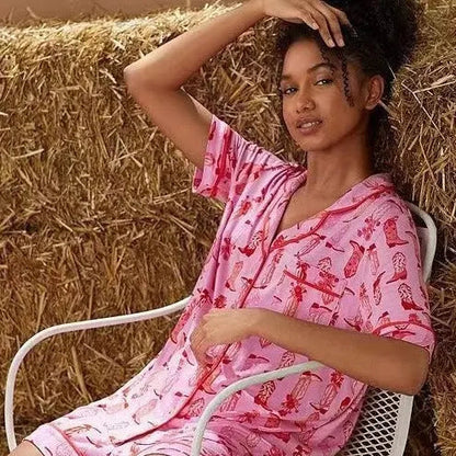 Fashion Striped Casual Two-piece Suit Pajamas For Women - www.Shopthatapp.com #