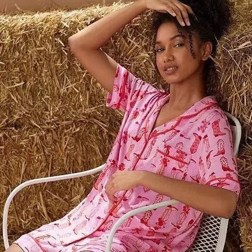 Fashion Striped Casual Two-piece Suit Pajamas For Women - www.Shopthatapp.com #