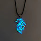 Fashion Trendy Men's Domineering Luminous Flame Dragon Necklace - www.Shopthatapp.com