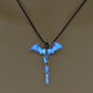 Fashion Trendy Men's Domineering Luminous Flame Dragon Necklace - www.Shopthatapp.com