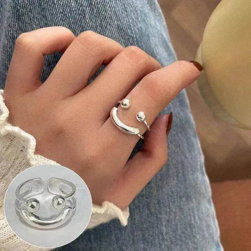 Adjustable Smiley Face Ring - Happy Face Ring - www.Shopthatapp.com