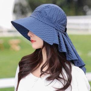 Fashionable Summer Protection UV Protection Dome Cotton Wide Brim  Sun Hat - www.Shopthatapp.com #