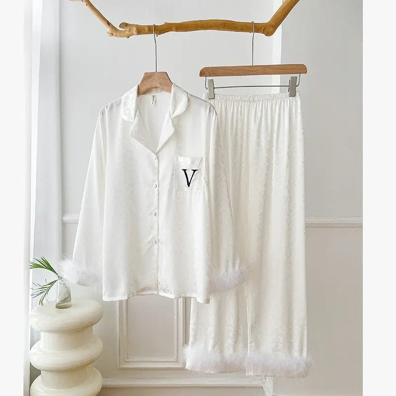 Feather Model Loose Pajamas For Women - www.Shopthatapp.com #