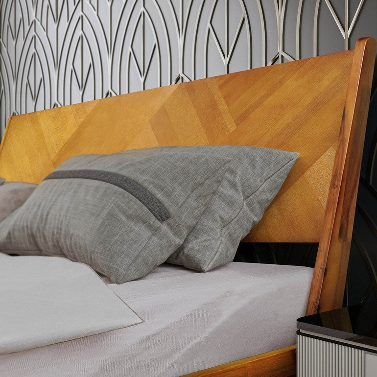 Gazelle Platform Bed Frame With Headboard - www.Shopthatapp.com