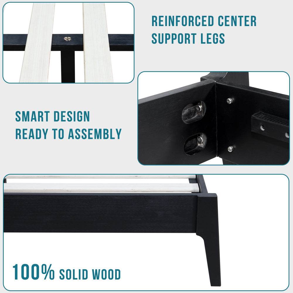 Callisto Deluxe Solid Wood Bed Frame - www.Shopthatapp.com