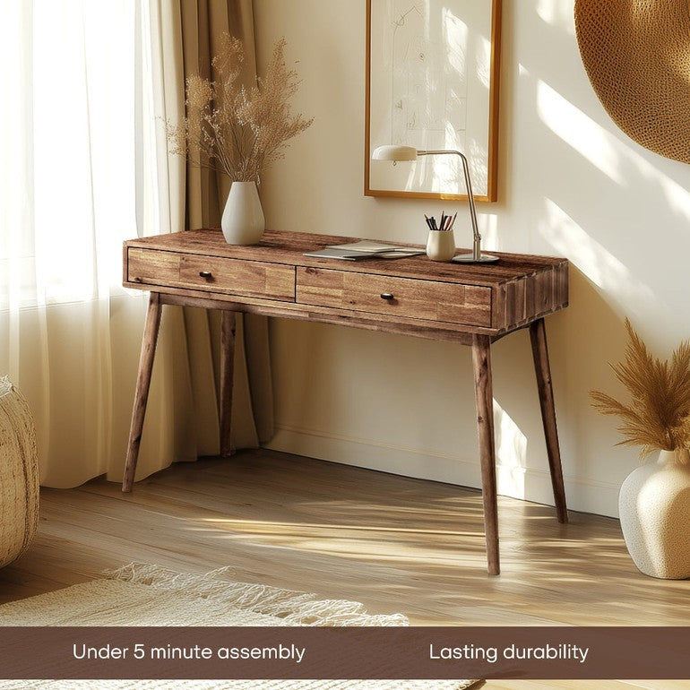 Lagom 48" Solid Wood Work Desk with Drawers - www.Shopthatapp.com