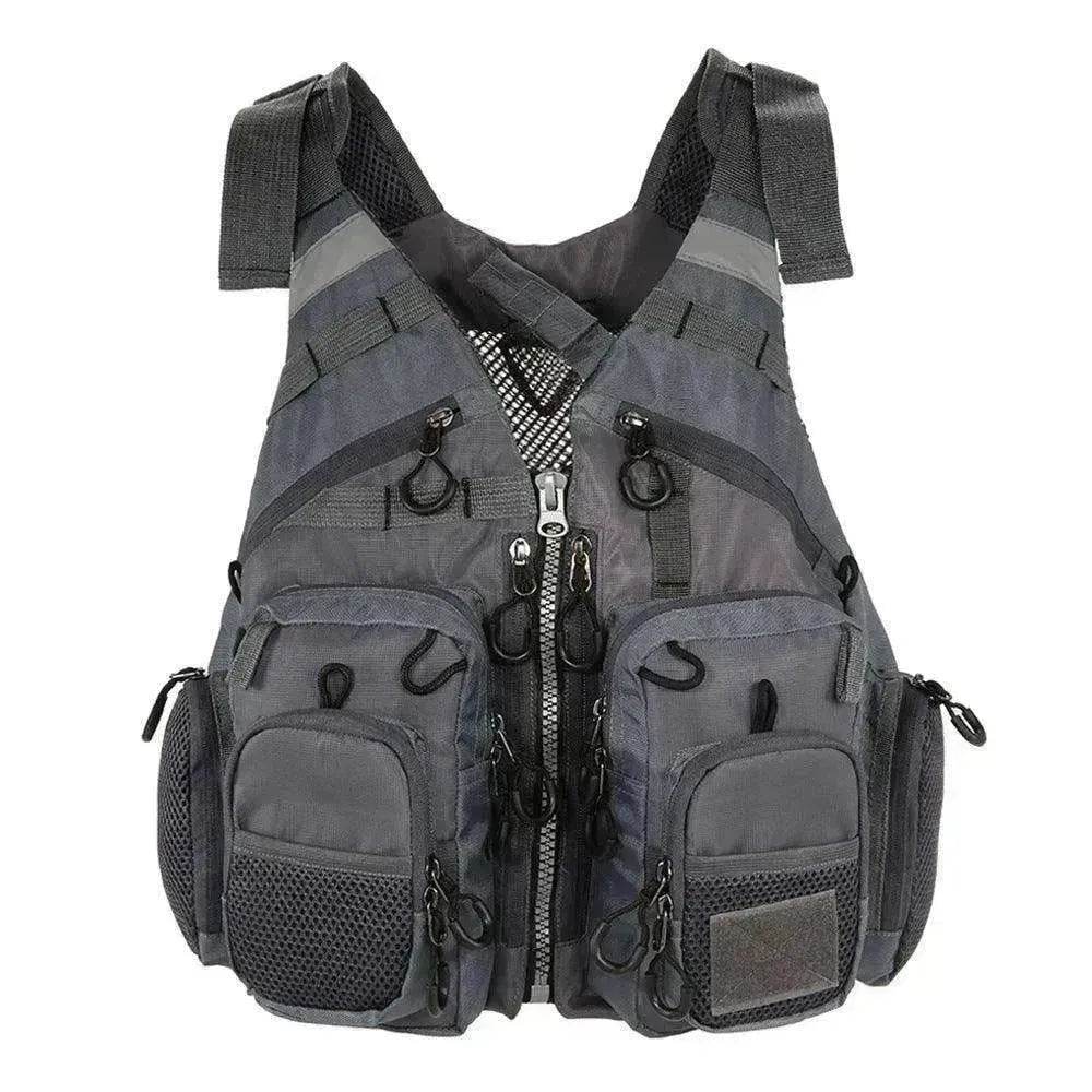 Fishing Outdoor Sport Flying Men Respiratory Jacket Safety Vest Survival Utility Vest - www.Shopthatapp.com