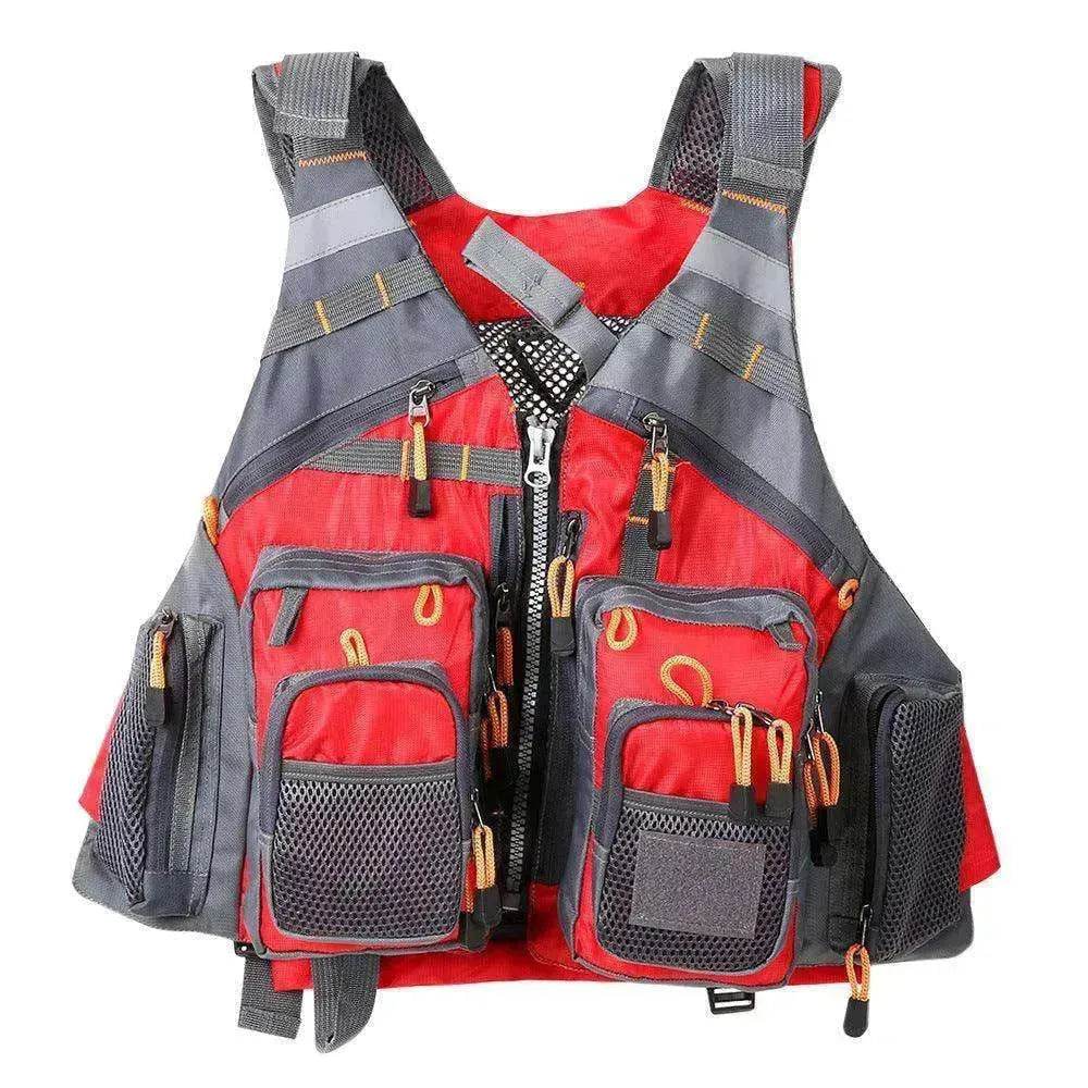 Fishing Outdoor Sport Flying Men Respiratory Jacket Safety Vest Survival Utility Vest - www.Shopthatapp.com