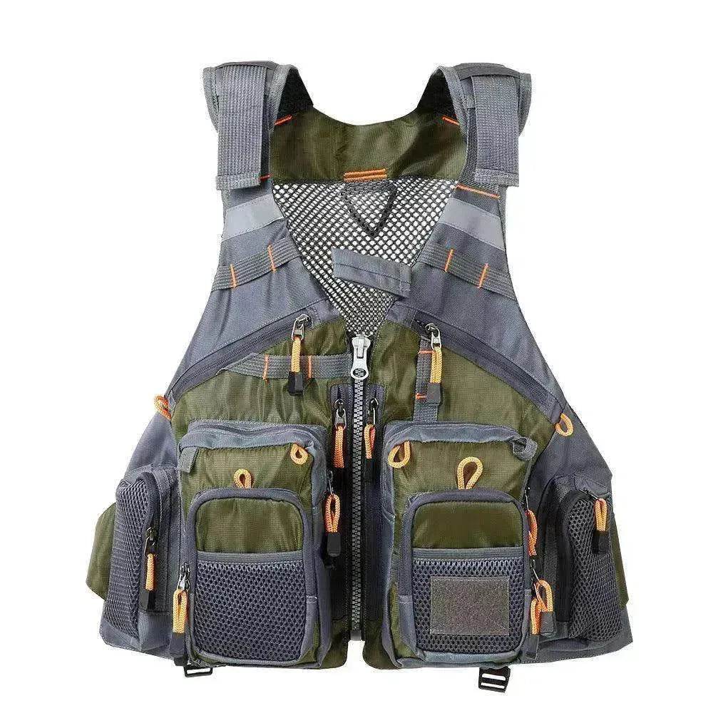 Fishing Outdoor Sport Flying Men Respiratory Jacket Safety Vest Survival Utility Vest - www.Shopthatapp.com