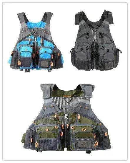 Fishing Outdoor Sport Flying Men Respiratory Jacket Safety Vest Survival Utility Vest - www.Shopthatapp.com