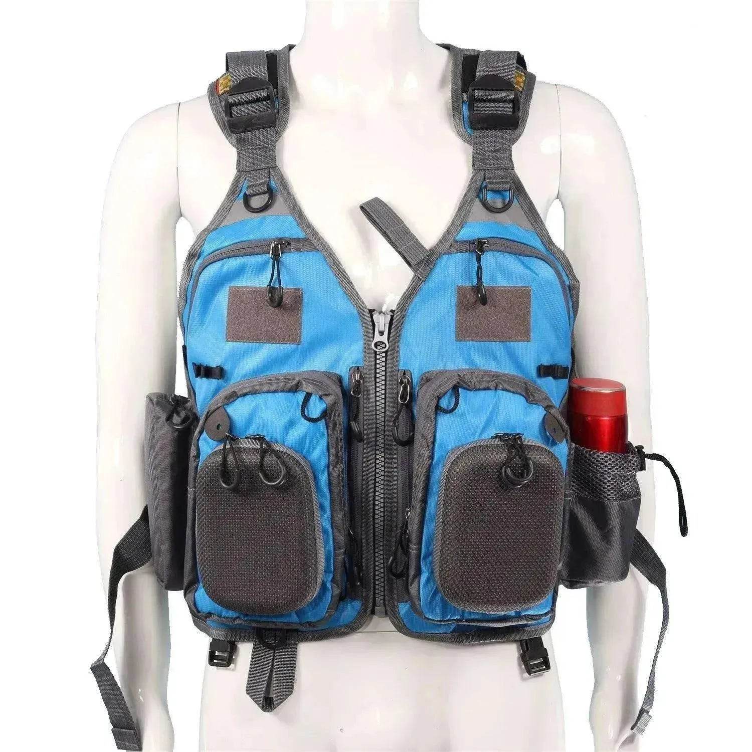 Fishing Outdoor Sport Flying Men Respiratory Jacket Safety Vest Survival Utility Vest - www.Shopthatapp.com