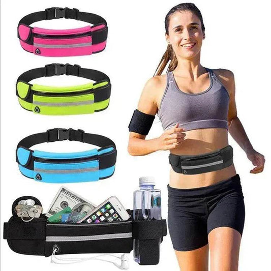 Fitness Waist Bag With Pocket Slim Running Jogging Belt Fanny Pack Bag For Hiking Cycling Workout Sports Gym - www.Shopthatapp.com