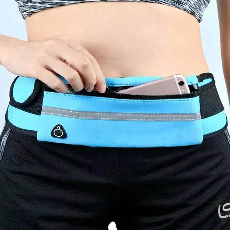 Fitness Waist Bag With Pocket Slim Running Jogging Belt Fanny Pack Bag For Hiking Cycling Workout Sports Gym - www.Shopthatapp.com #
