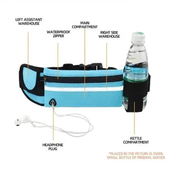 Fitness Waist Bag With Pocket Slim Running Jogging Belt Fanny Pack Bag For Hiking Cycling Workout Sports Gym - www.Shopthatapp.com #