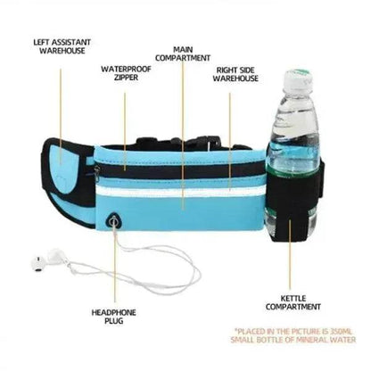 Fitness Waist Bag With Pocket Slim Running Jogging Belt Fanny Pack Bag For Hiking Cycling Workout Sports Gym - www.Shopthatapp.com #