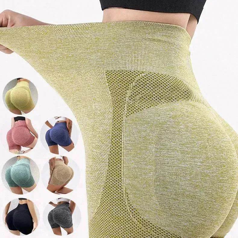 Fitness Yoga Shorts Pants Butt Lifting Seamless Leggings Women Gym - www.Shopthatapp.com #