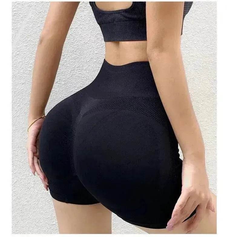 Fitness Yoga Shorts Pants Butt Lifting Seamless Leggings Women Gym - www.Shopthatapp.com #