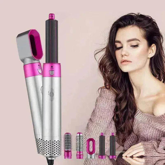 Five-in-one Hot Air Comb Automatic Hair Curler For Curling Or Straightening - www.Shopthatapp.com