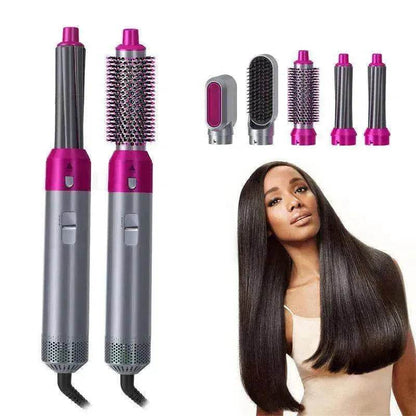 Five-in-one Hot Air Comb Automatic Hair Curler For Curling Or Straightening - www.Shopthatapp.com