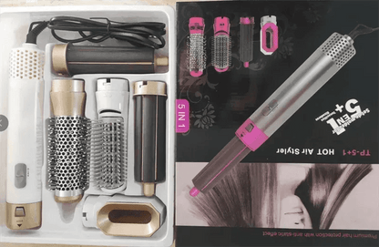 Five-in-one Hot Air Comb Automatic Hair Curler For Curling Or Straightening - www.Shopthatapp.com