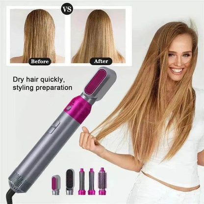 Five-in-one Hot Air Comb Automatic Hair Curler For Curling Or Straightening - www.Shopthatapp.com