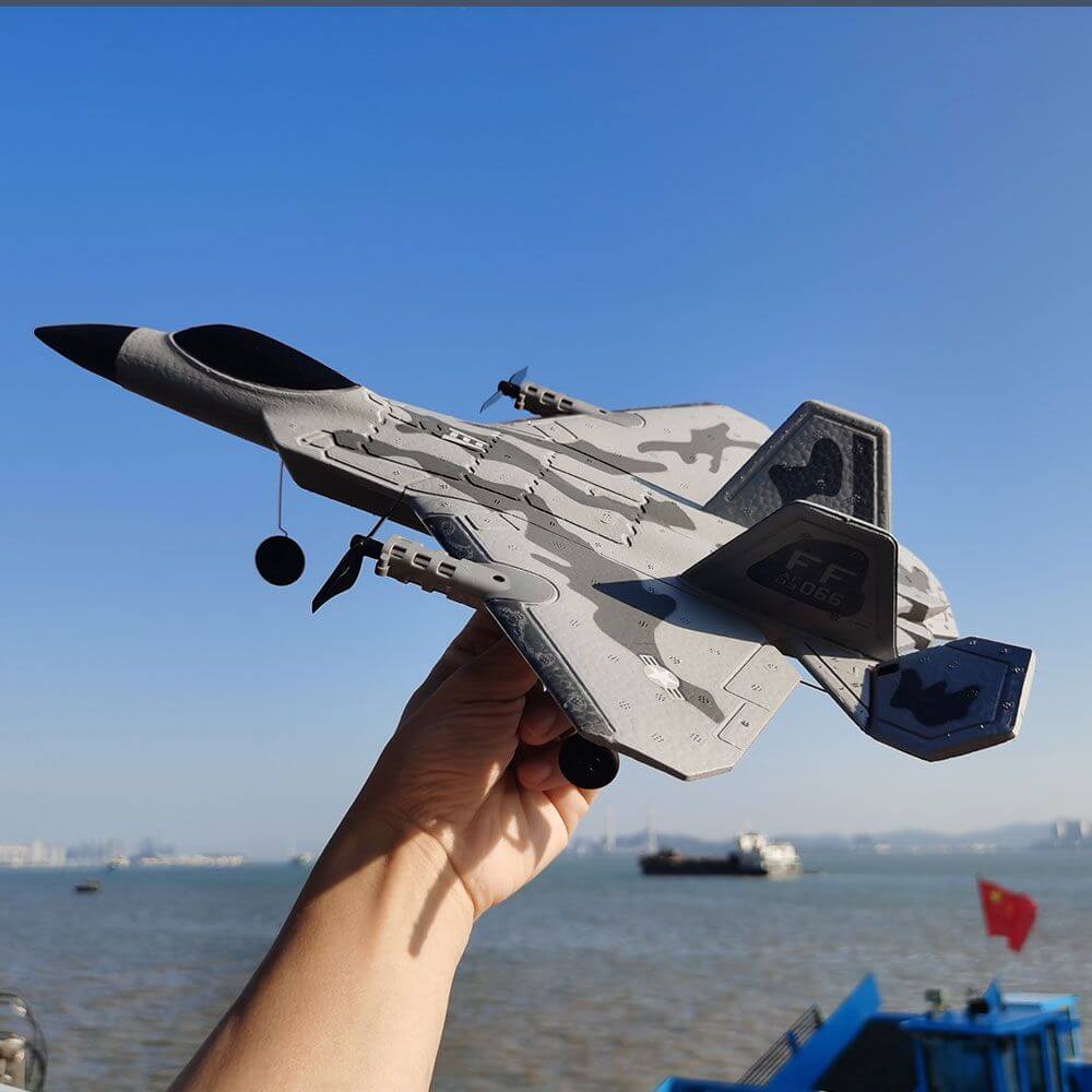 Fixed Wing 2.4G 4 Channel Kid Boy Gift BM16 for F22 Raptor RC Glider Plane Toy EPP Foam Remote Control Airplane - www.Shopthatapp.com #