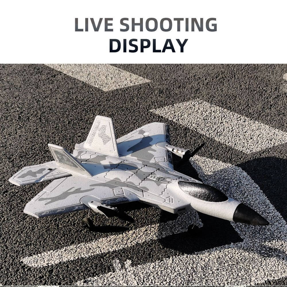 Fixed Wing 2.4G 4 Channel Kid Boy Gift BM16 for F22 Raptor RC Glider Plane Toy EPP Foam Remote Control Airplane - www.Shopthatapp.com #