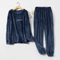 Flannel Pajamas Sets Winter Home Clothes For Women Men Sleepwear Couple - www.Shopthatapp.com