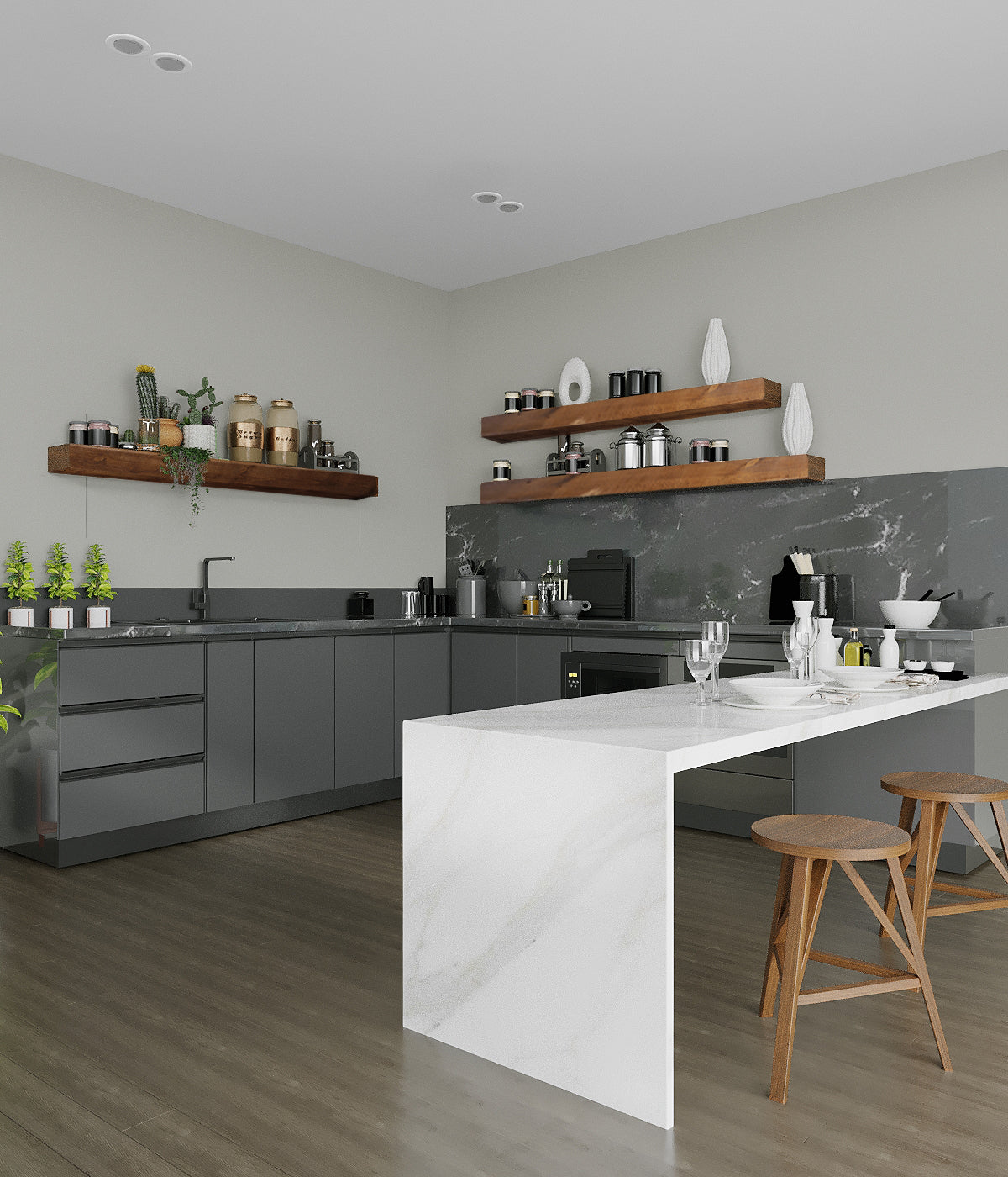 Étagère Style manteau de foyer - www.Shopthatapp.com