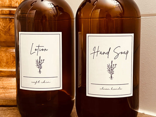 Floral Hand Soap & Lotion Pump-Body and health-www.Shopthatapp.com-Type:Hand Soap & Lotion Set-RusticGirls.Trilogy