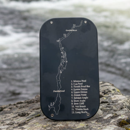 Fly Fishing Kit, Atlantic Salmon Flies, Mixed Selection, with Aluminum Flybox + Engraved Image - www.Shopthatapp.com