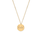 Collier gravé en cercle imprimé à la demande
