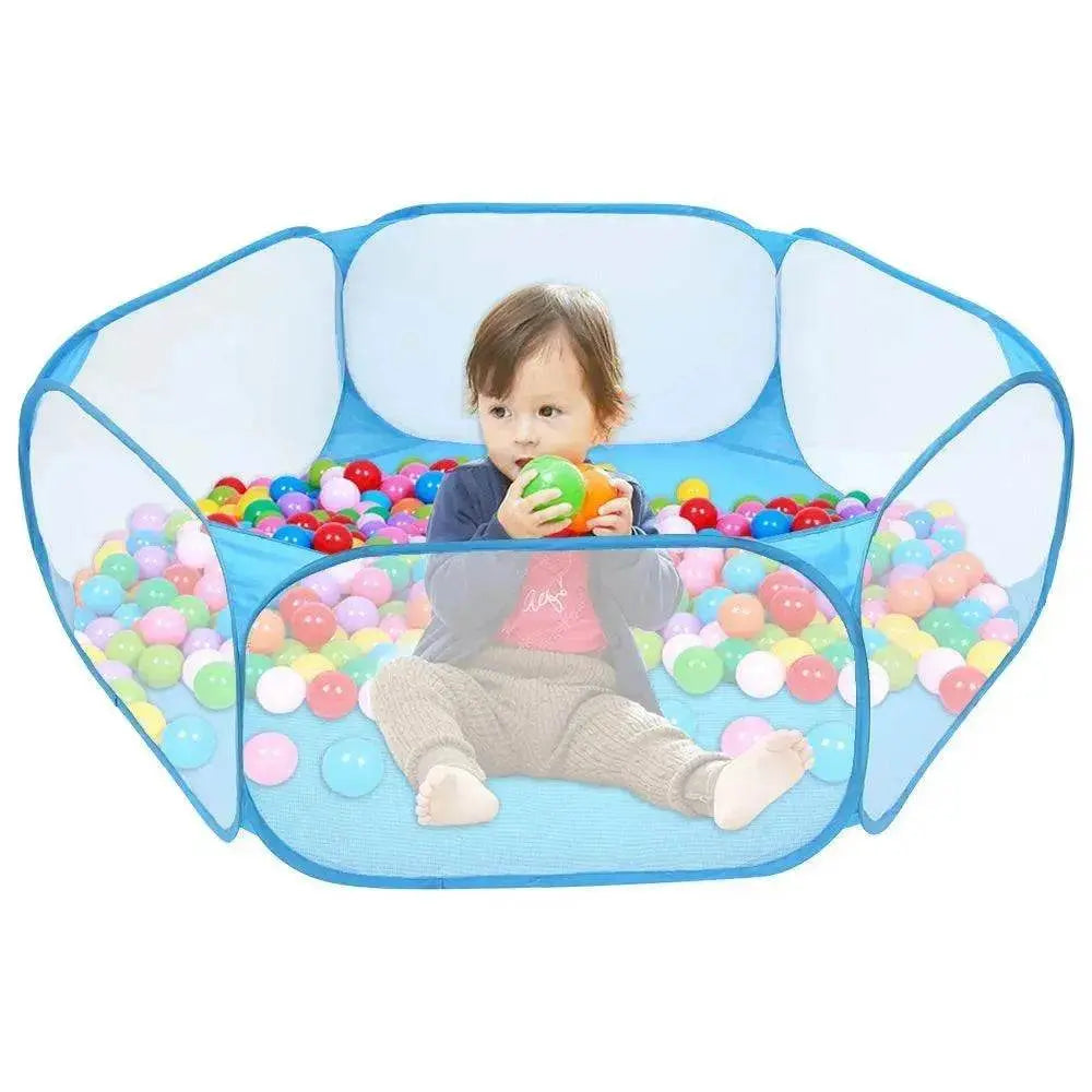 Foldable Kids' Play Tent with Ball Pit: Ocean Ball Pool & Crawling Game House for Outdoor Fun - www.Shopthatapp.com
