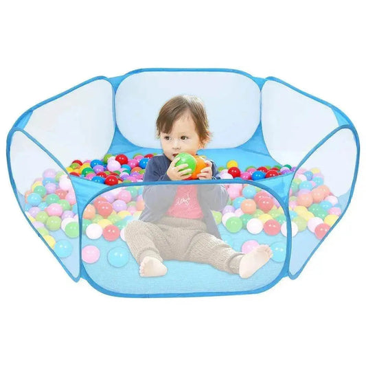 Foldable Kids' Play Tent with Ball Pit: Ocean Ball Pool & Crawling Game House for Outdoor Fun - www.Shopthatapp.com