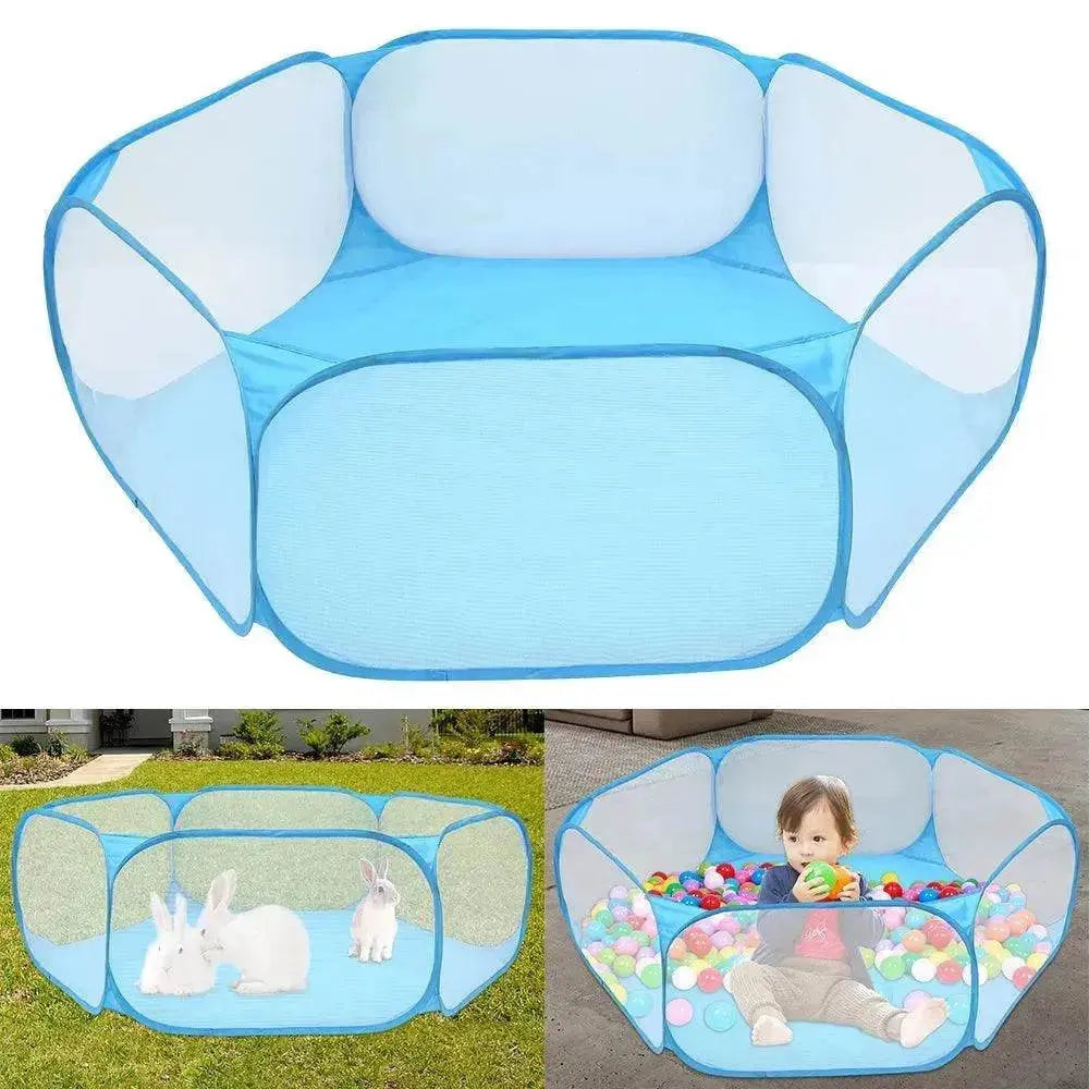 Foldable Kids' Play Tent with Ball Pit: Ocean Ball Pool & Crawling Game House for Outdoor Fun - www.Shopthatapp.com