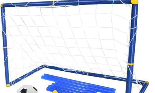 Folding Mini Football Soccer Ball Goal Post Net - www.Shopthatapp.com