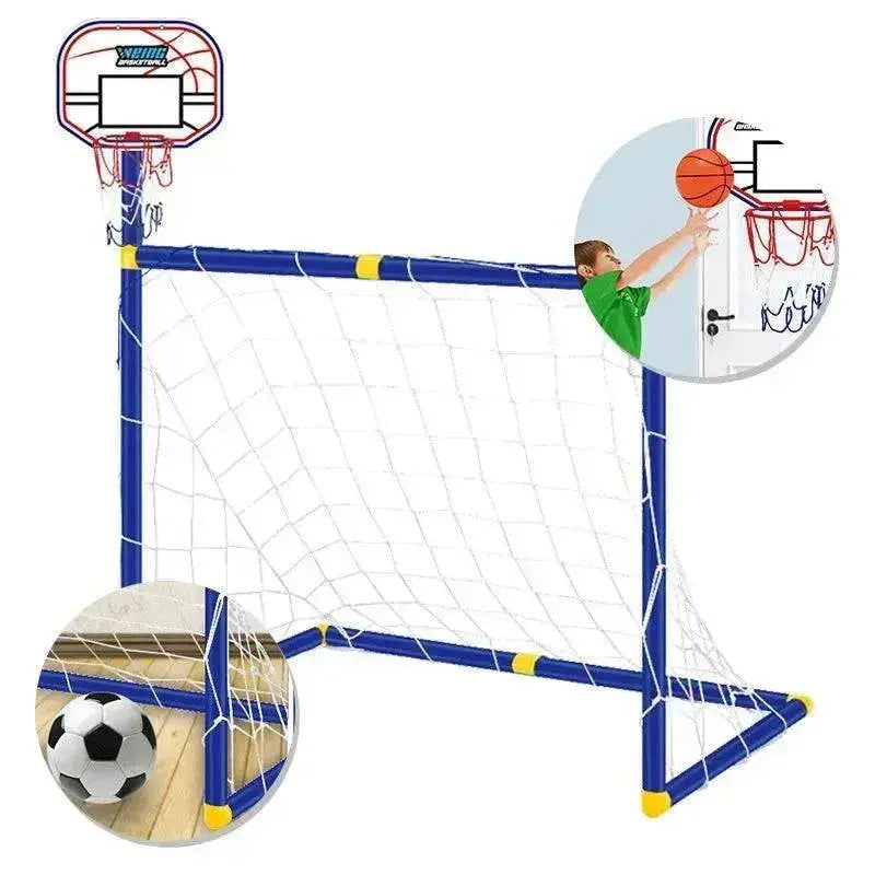 Folding Mini Football Soccer Ball Goal Post Net - www.Shopthatapp.com