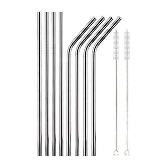 Food Grade 304 Stainless Steel Color Metal Straws - www.Shopthatapp.com