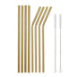 Food Grade 304 Stainless Steel Color Metal Straws - www.Shopthatapp.com