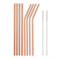 Food Grade 304 Stainless Steel Color Metal Straws - www.Shopthatapp.com