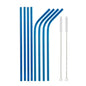 Food Grade 304 Stainless Steel Color Metal Straws - www.Shopthatapp.com