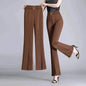 Formal Office Work High-Waisted Wide-Leg trouser Pants for Women - www.Shopthatapp.com