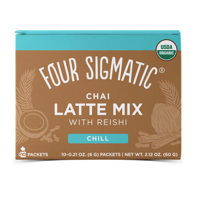 Four Sigmatic Chai Latte with Turkey Tail & Reishi (10 Packets)-Food and beverage-www.Shopthatapp.com-Natural Health Garden