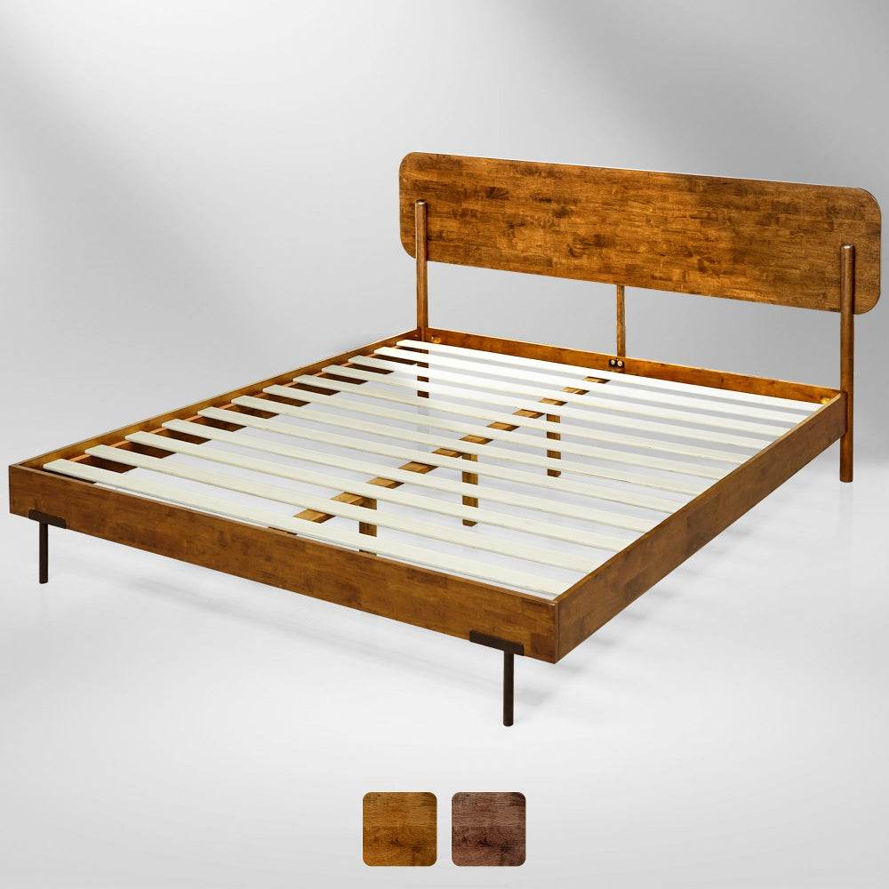 Frida Deluxe Solid Wood Bed Frame - www.Shopthatapp.com