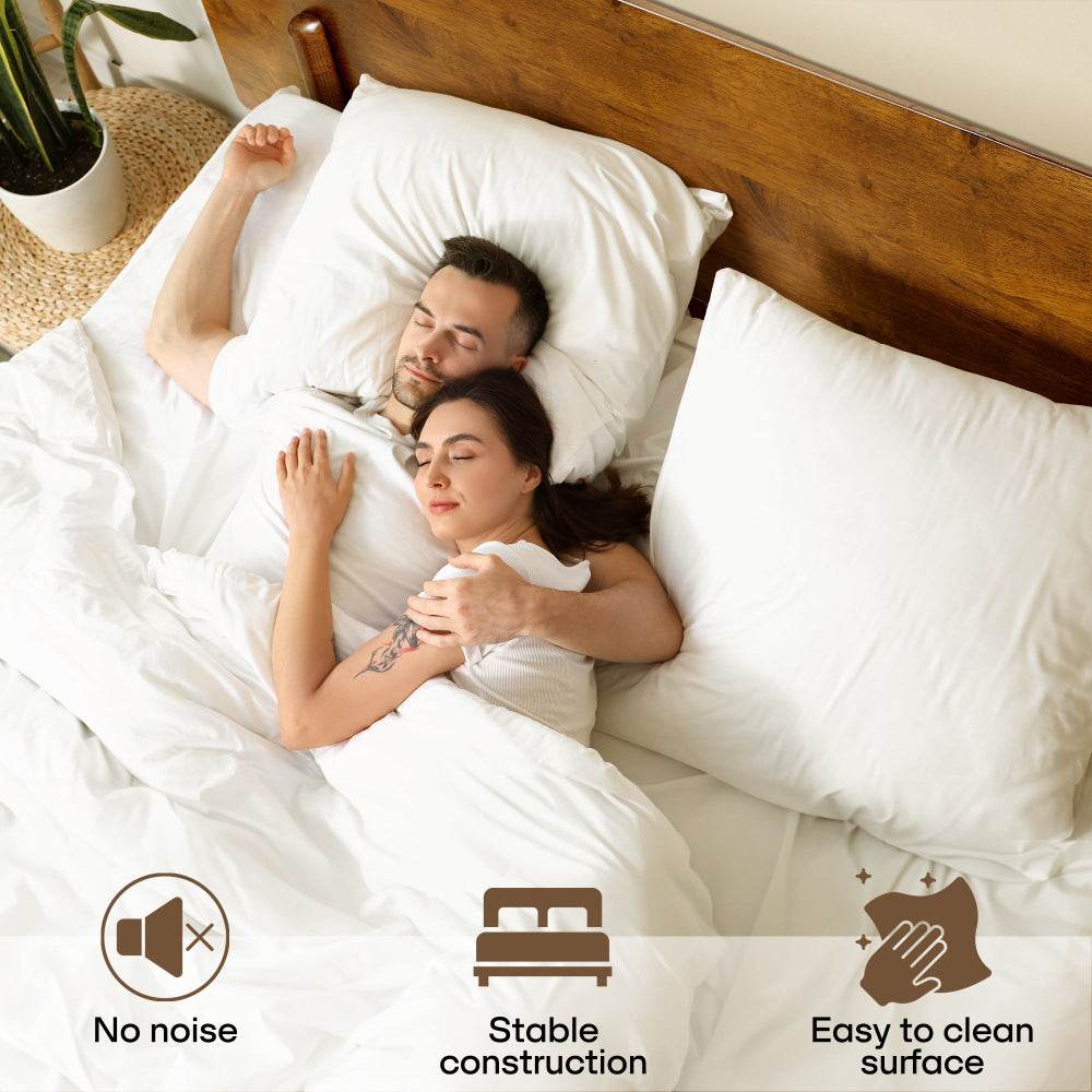 Frida Deluxe Solid Wood Bed Frame - www.Shopthatapp.com