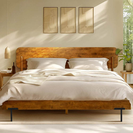 Frida Deluxe Solid Wood Bed Frame - www.Shopthatapp.com