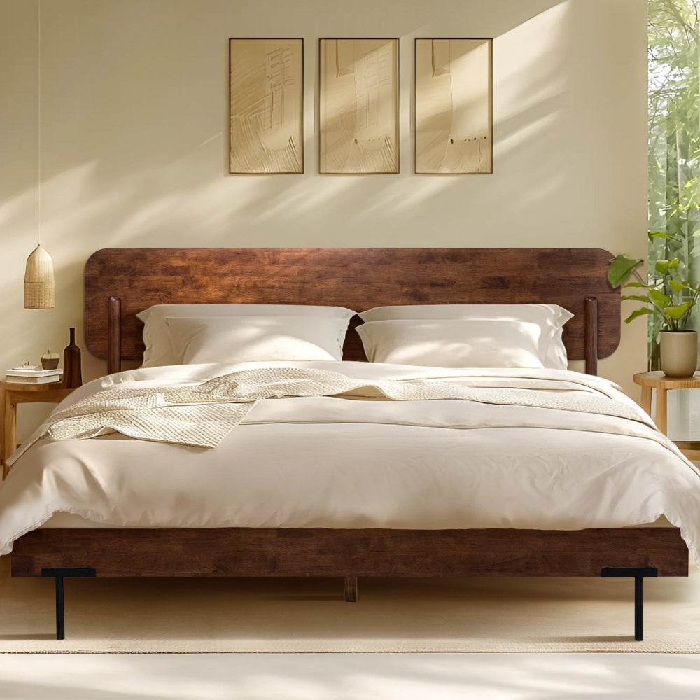 Frida Deluxe Solid Wood Bed Frame - www.Shopthatapp.com