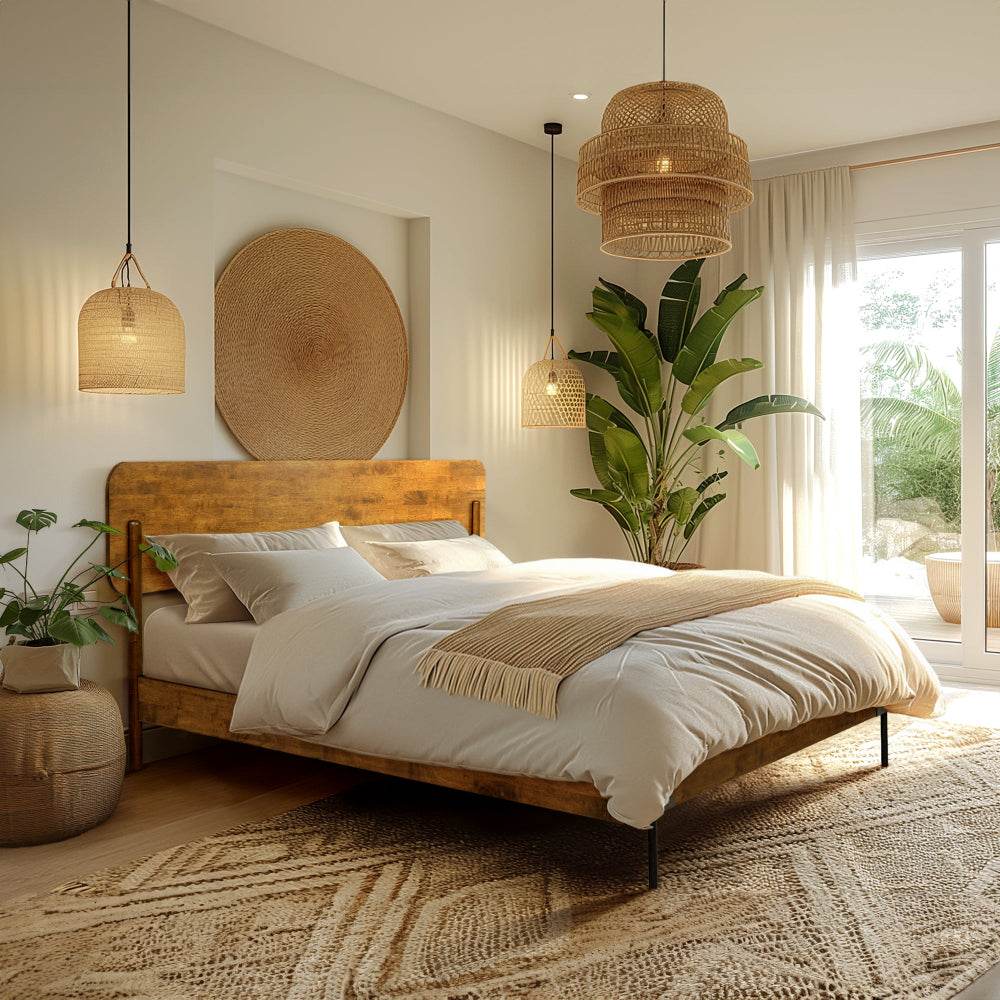 Frida Deluxe Solid Wood Bed Frame - www.Shopthatapp.com