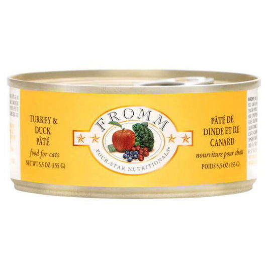 Fromm Four Star Turkey and Duck Pate Canned Cat Food 5.5oz Case - EXPIRES Sept 2024-Pet supplies-www.Shopthatapp.com-Natural Health Garden